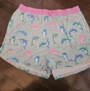 Little Sleepies Dolphin Women's Sleep Shorts XL